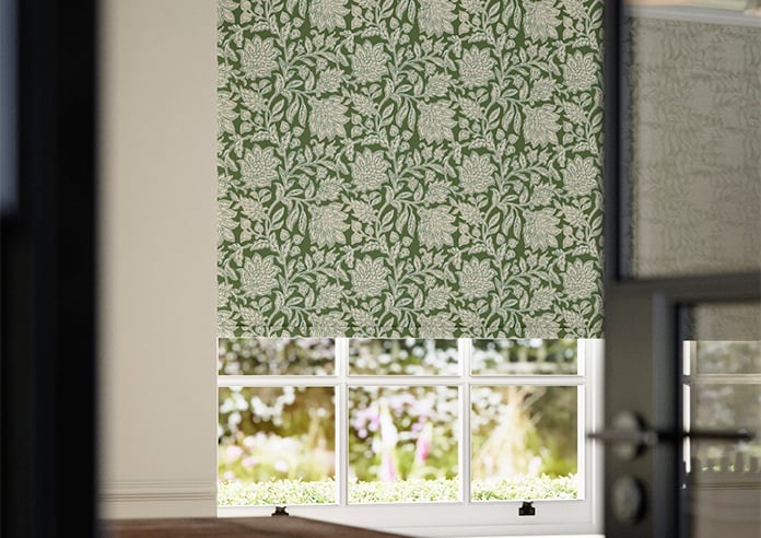 Land & Shore Rowallane (Blackout), Green - Twist&Fit Roller Blind - Image 5